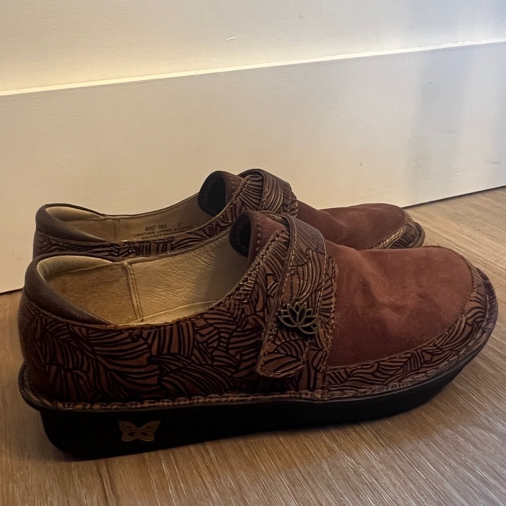 Alegria Brenna Dream Fit Brown Leather Shoes Size 37 (US 7–7.5) - Picture 2 of 9